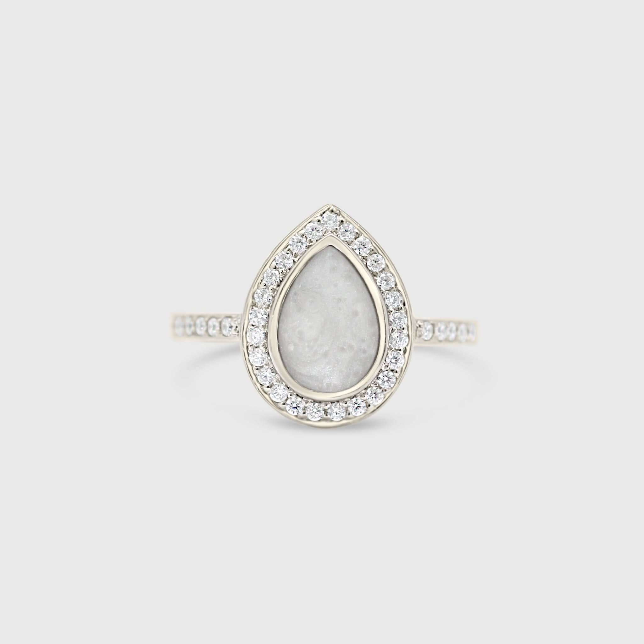 Teardrop Gemstone Ring