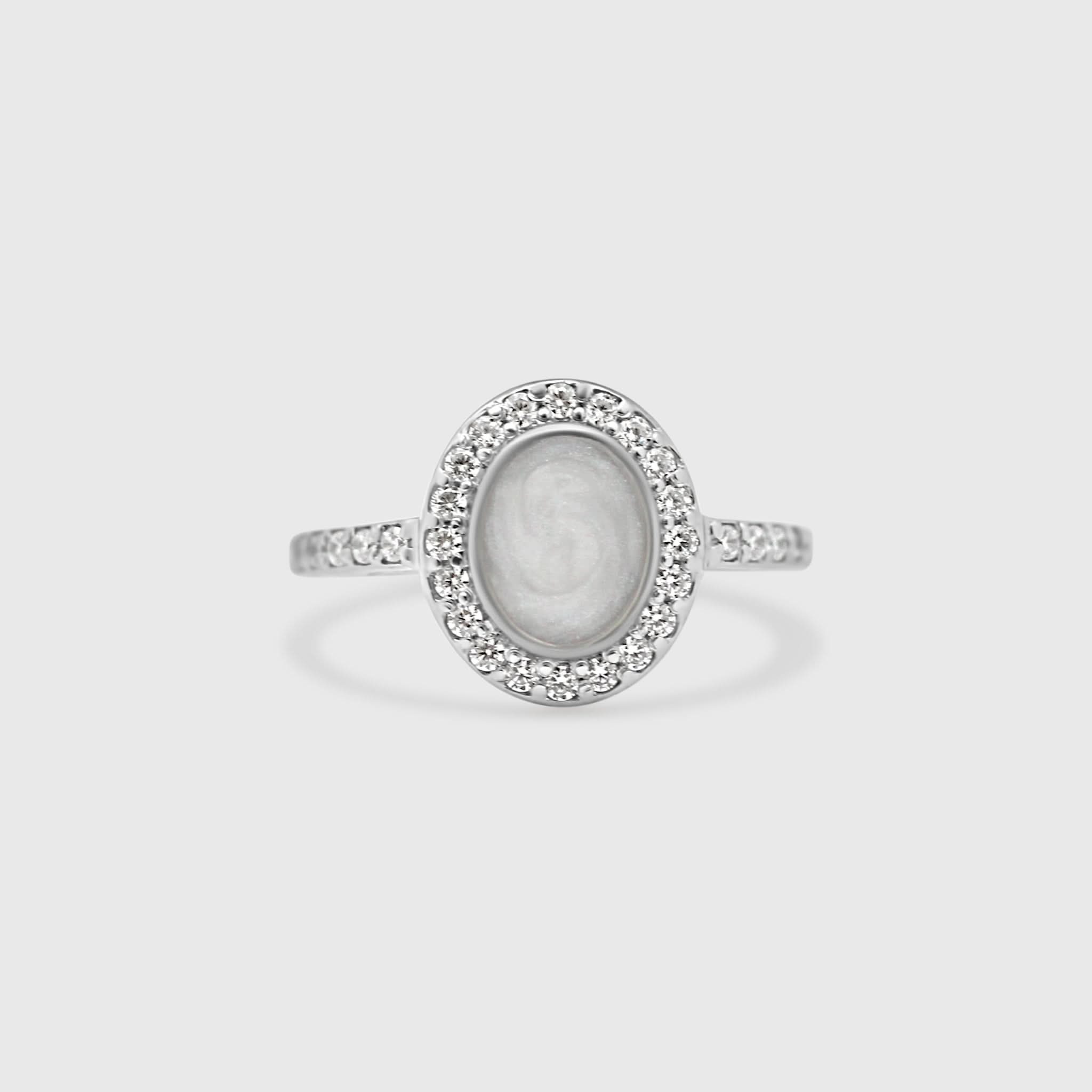 Oval Gemstone Ring