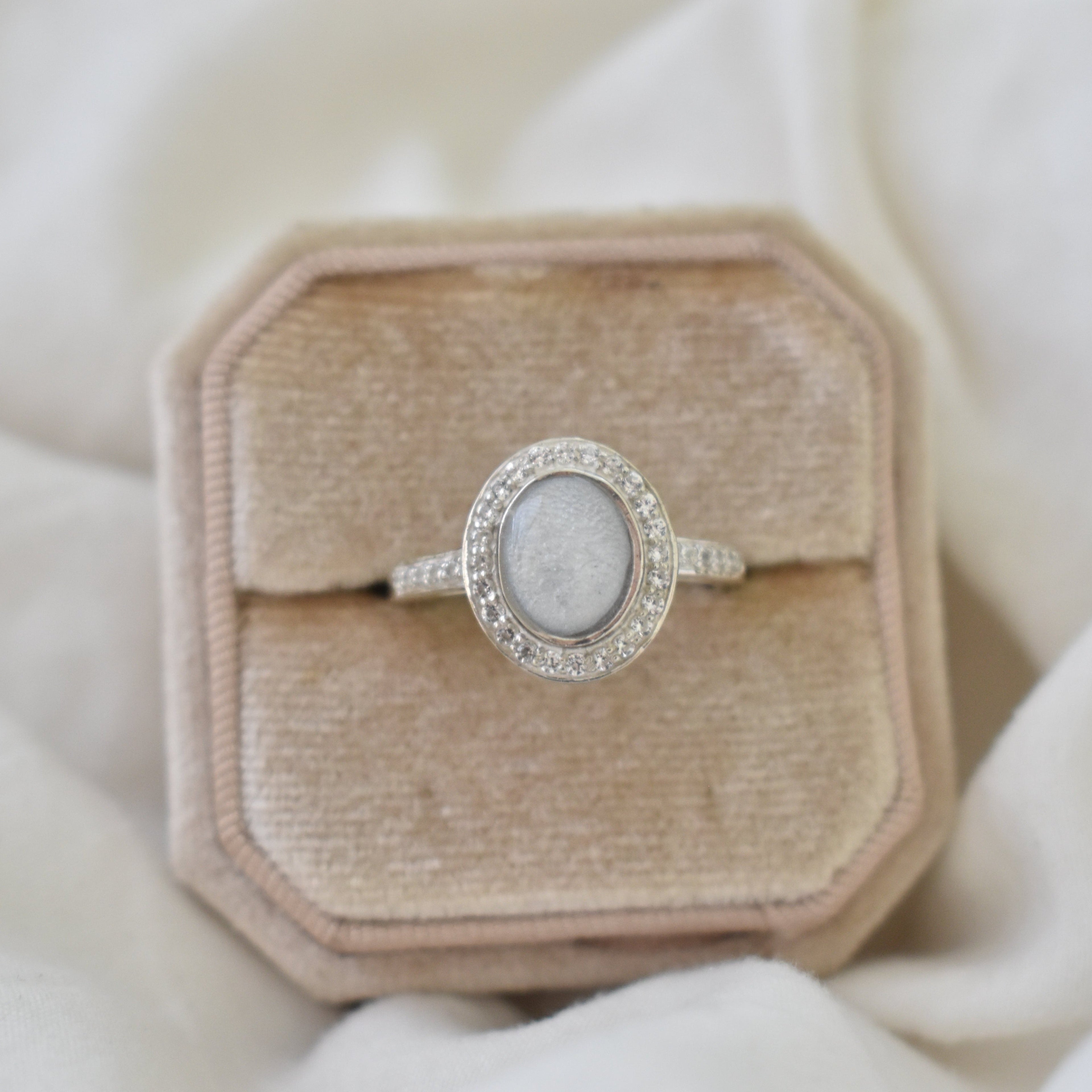 Oval Gemstone Ring