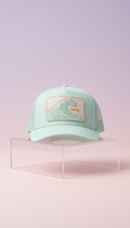 Mint Cream limited-edition patch trucker hat